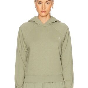 Eterne Shrunken Hoodie Sweatshirt in Sage. Size small NWT